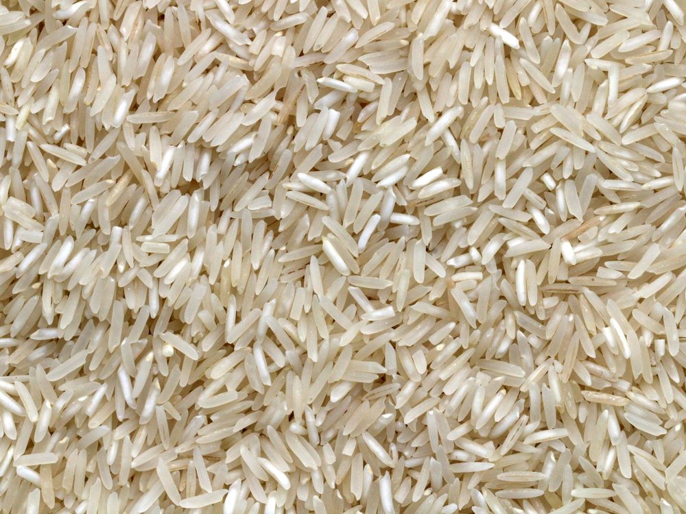 Long grain Indian rice grains, cleaned and graded for export